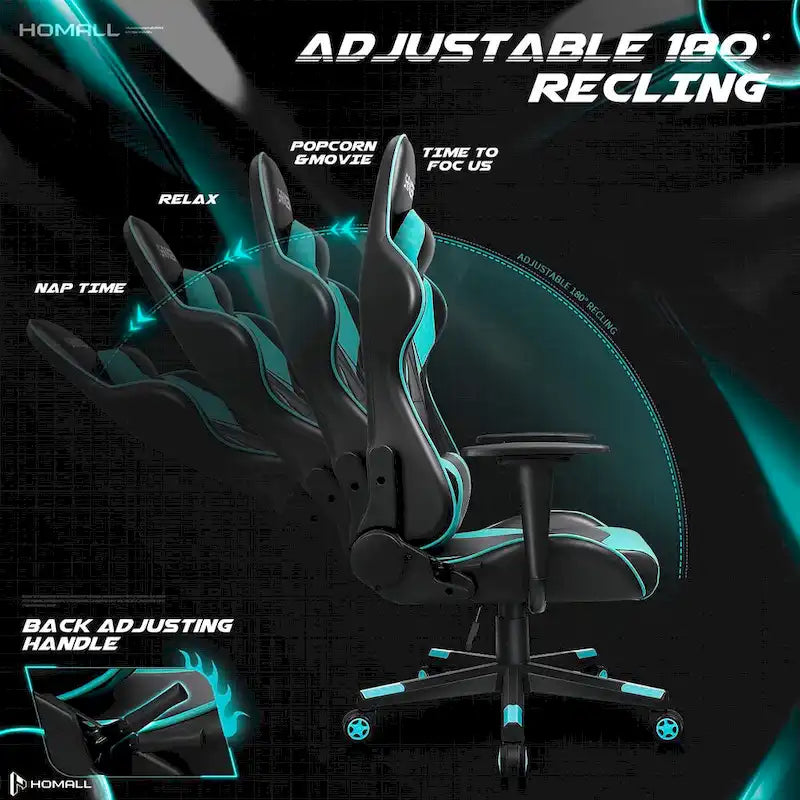 Chaise de jeu avec support lombaire et hauteur réglable