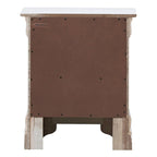 Table de chevet à 2 tiroirs avec façade de tiroir géométrique