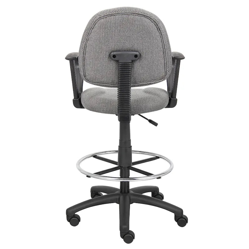 Tabouret de dessinateur réglable avec accoudoirs boucles et roulettes