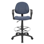 Tabouret de dessinateur réglable avec accoudoirs boucles et roulettes