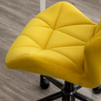 Chaise de bureau pivotante réglable capitonnée diamant