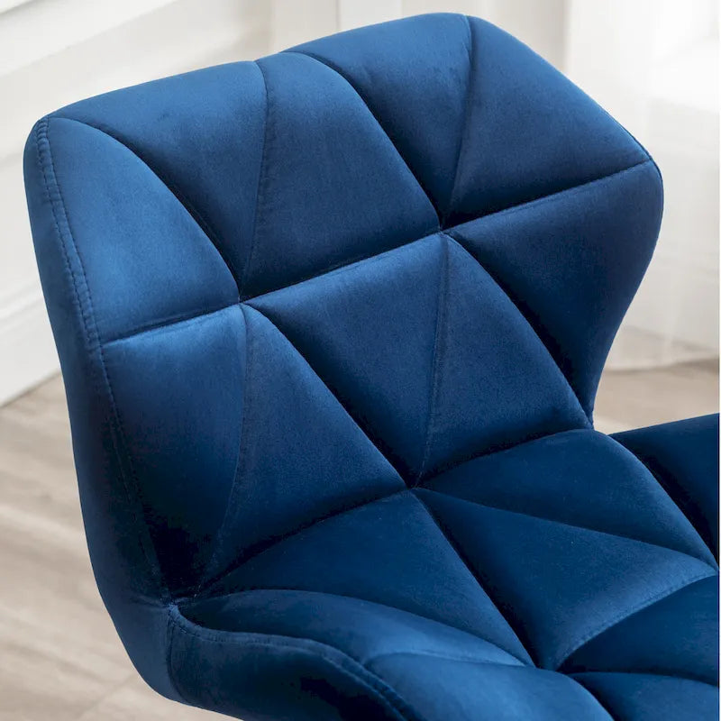 Chaise de bureau pivotante réglable capitonnée diamant