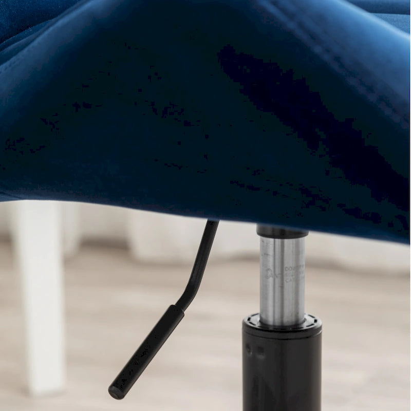 Chaise de bureau pivotante réglable capitonnée diamant
