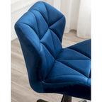 Chaise de bureau pivotante réglable capitonnée diamant