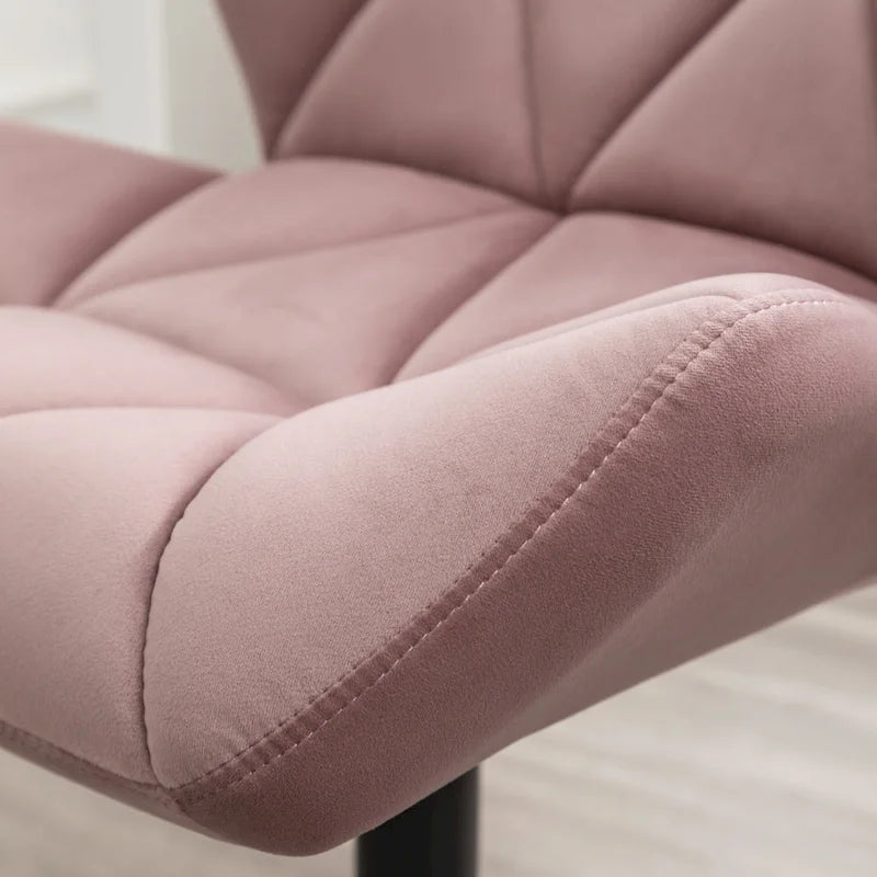 Chaise de bureau pivotante réglable capitonnée diamant