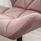 Chaise de bureau pivotante réglable capitonnée diamant