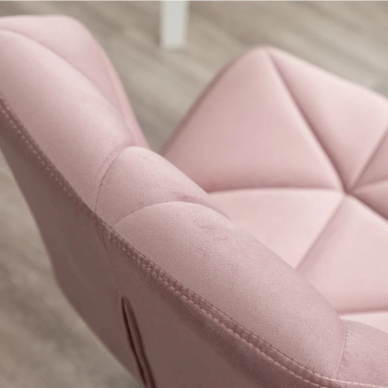 Chaise de bureau pivotante réglable capitonnée diamant