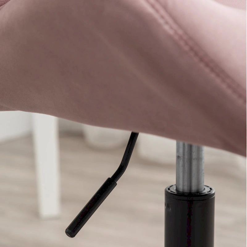 Chaise de bureau pivotante réglable capitonnée diamant
