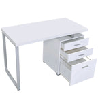 Bureau informatique avec tiroirs et armoire à dossiers