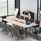 Table de conférence de 239 x 119 cm avec passe-câbles