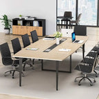 Table de conférence de 239 x 119 cm avec passe-câbles