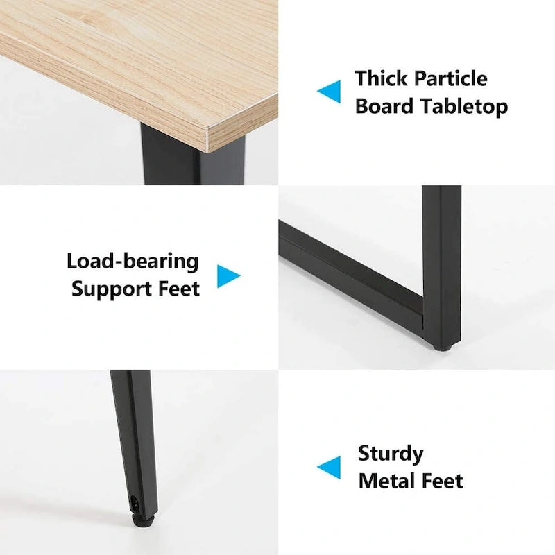 Table de conférence de 239 x 119 cm avec passe-câbles