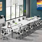 Table de conférence de 239 x 119 cm avec passe-câbles