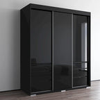 Armoire 3 portes vitrées, 180 cm de large