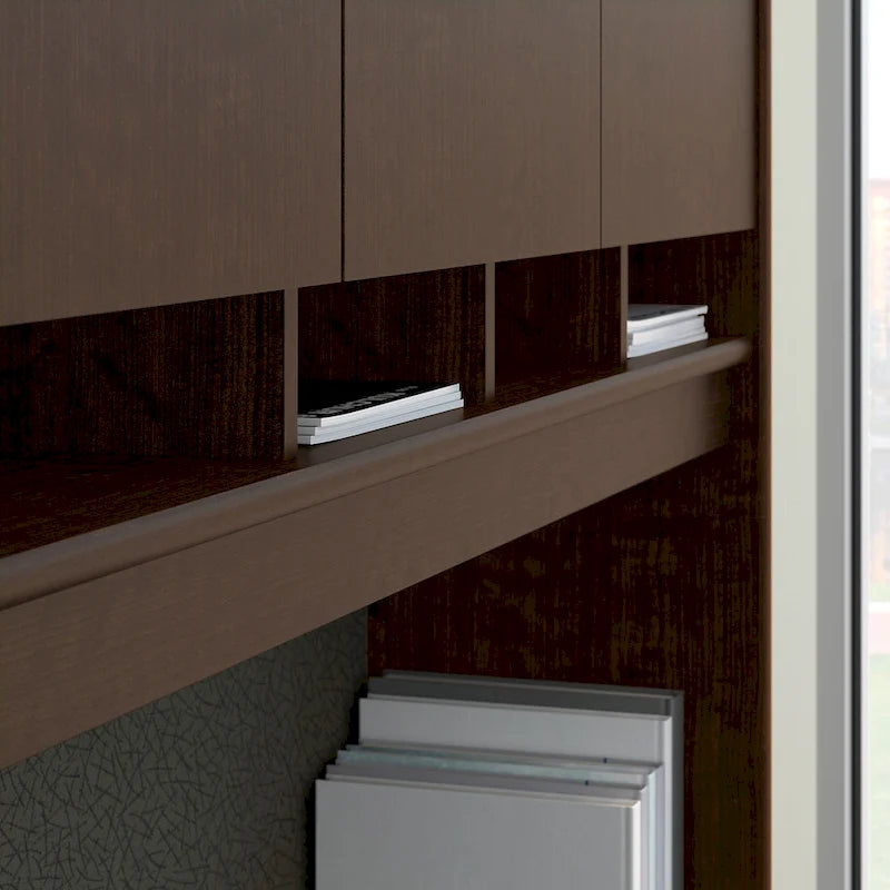 Bureau de 72 po L x 30 po P avec huche et classeur mobile