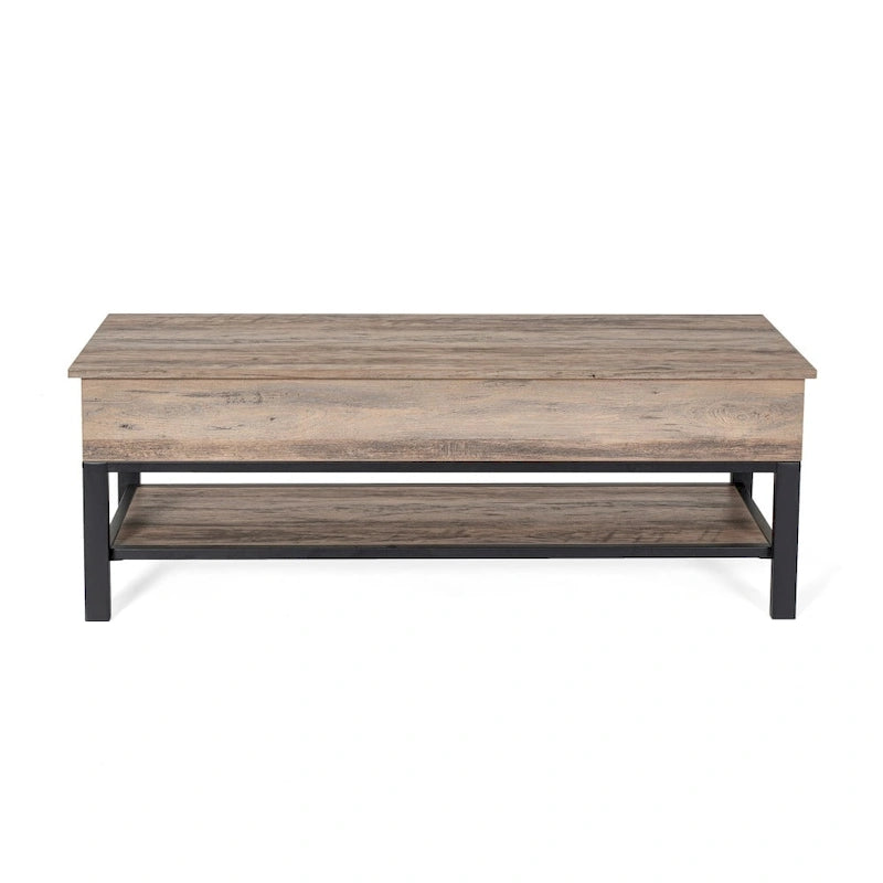 Banc de rangement avec abattant supérieur et étagère inférieure