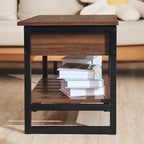 Banc de rangement en bois avec compartiment à couvercle relevable et étagère à chaussures
