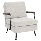Fauteuil d'appoint avec structure en métal - 66 cm (l) x 74 cm (P) x 81 cm (H)