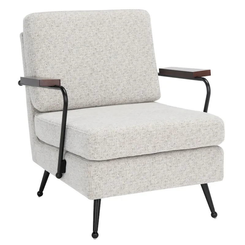 Fauteuil d'appoint avec structure en métal - 66 cm (l) x 74 cm (P) x 81 cm (H)