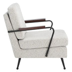 Fauteuil d'appoint avec structure en métal - 66 cm (l) x 74 cm (P) x 81 cm (H)