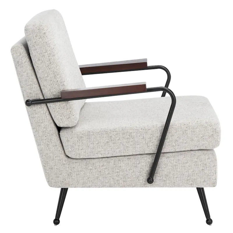 Fauteuil d'appoint avec structure en métal - 66 cm (l) x 74 cm (P) x 81 cm (H)