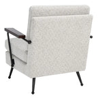 Fauteuil d'appoint avec structure en métal - 66 cm (l) x 74 cm (P) x 81 cm (H)