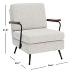 Fauteuil d'appoint avec structure en métal - 66 cm (l) x 74 cm (P) x 81 cm (H)