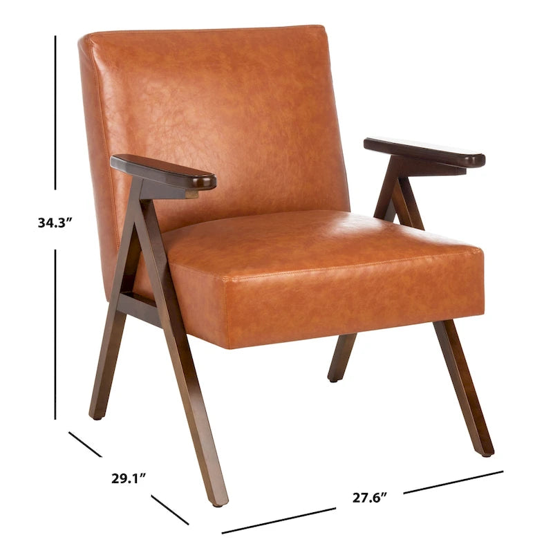 Fauteuil rembourré avec base en A