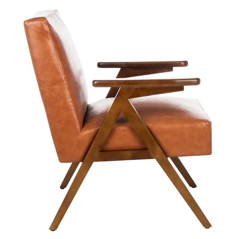Fauteuil rembourré avec base en A