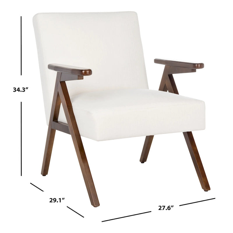 Fauteuil rembourré avec base en A