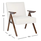 Fauteuil rembourré avec base en A
