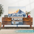 Meuble TV avec placards de rangement pour téléviseurs de 55 à 60 pouces