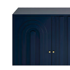 Armoire de rangement en bois à 4 portes avec étagères réglables