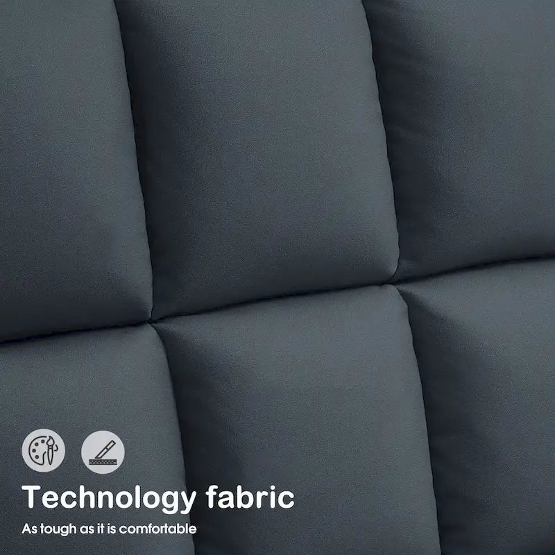 Fauteuil d'appoint pivotant à 360°, fauteuil de salon sans accoudoirs rembourré en tissu Leathaire, structure en acier