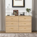 Commode à 6 tiroirs pour chambre à coucher – Grande commode de rangement spacieuse