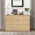 Commode à 6 tiroirs pour chambre à coucher – Grande commode de rangement spacieuse