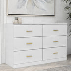 Commode à 6 tiroirs pour chambre à coucher – Grande commode de rangement spacieuse