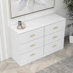 Commode à 6 tiroirs pour chambre à coucher – Grande commode de rangement spacieuse