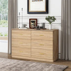 Commode à 6 tiroirs pour chambre à coucher – Grande commode de rangement spacieuse