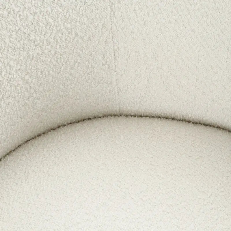 Canapé en tissu incurvé avec coussins fixes et coussins décoratifs