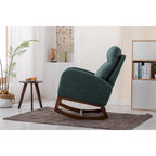 Fauteuil à bascule rembourré à dossier haut