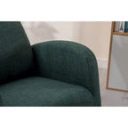 Fauteuil à bascule rembourré à dossier haut