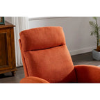 Fauteuil à bascule rembourré à dossier haut