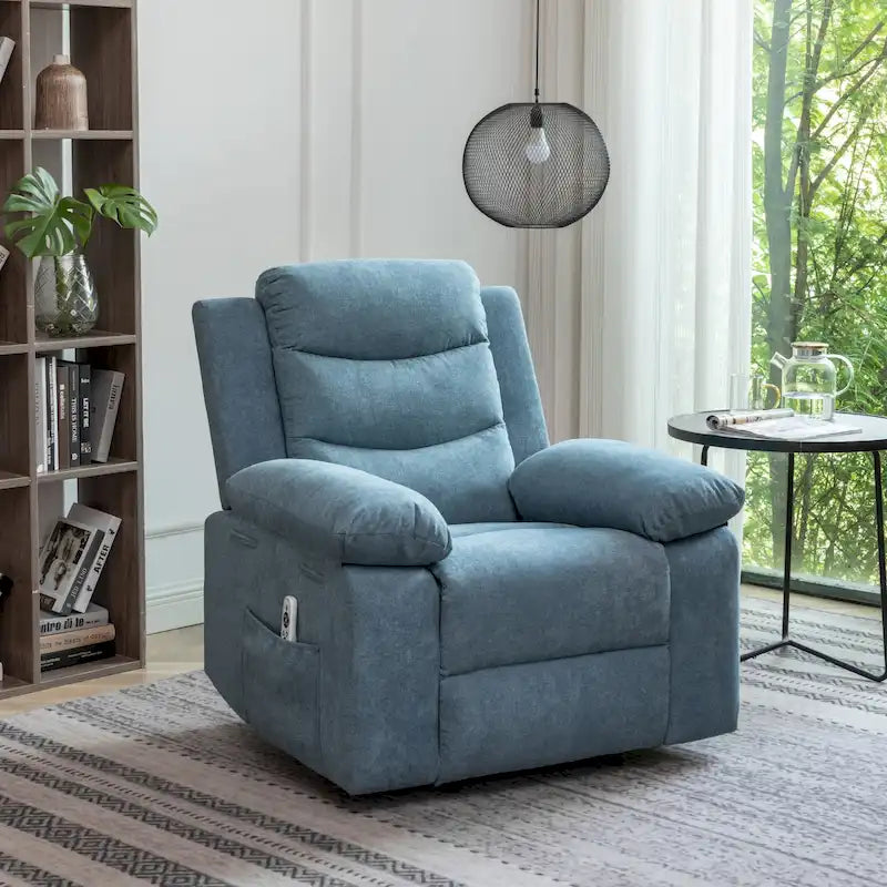 Fauteuil inclinable électrique avec fonction chauffante et massante