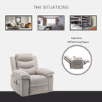 Fauteuil inclinable électrique avec fonction chauffante et massante