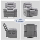 Fauteuil inclinable électrique avec fonction chauffante et massante