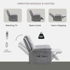 Fauteuil inclinable électrique avec fonction chauffante et massante