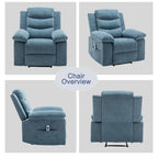 Fauteuil inclinable électrique avec fonction chauffante et massante
