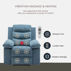Fauteuil inclinable électrique avec fonction chauffante et massante