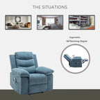Fauteuil inclinable électrique avec fonction chauffante et massante